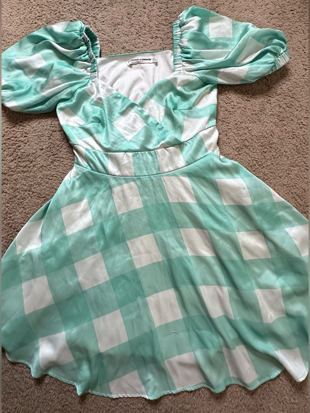 TWISTED WUNDER Mint Geometric DRESS CHEMISE HALLOWEEN READY US 16 UK 20 EU 46